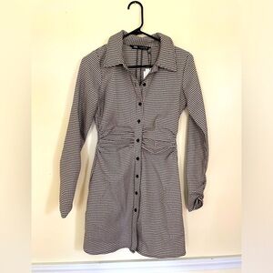 Zara Houndstooth Dress